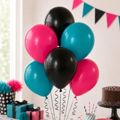 Hot Pink, Turquoise, & Black 12